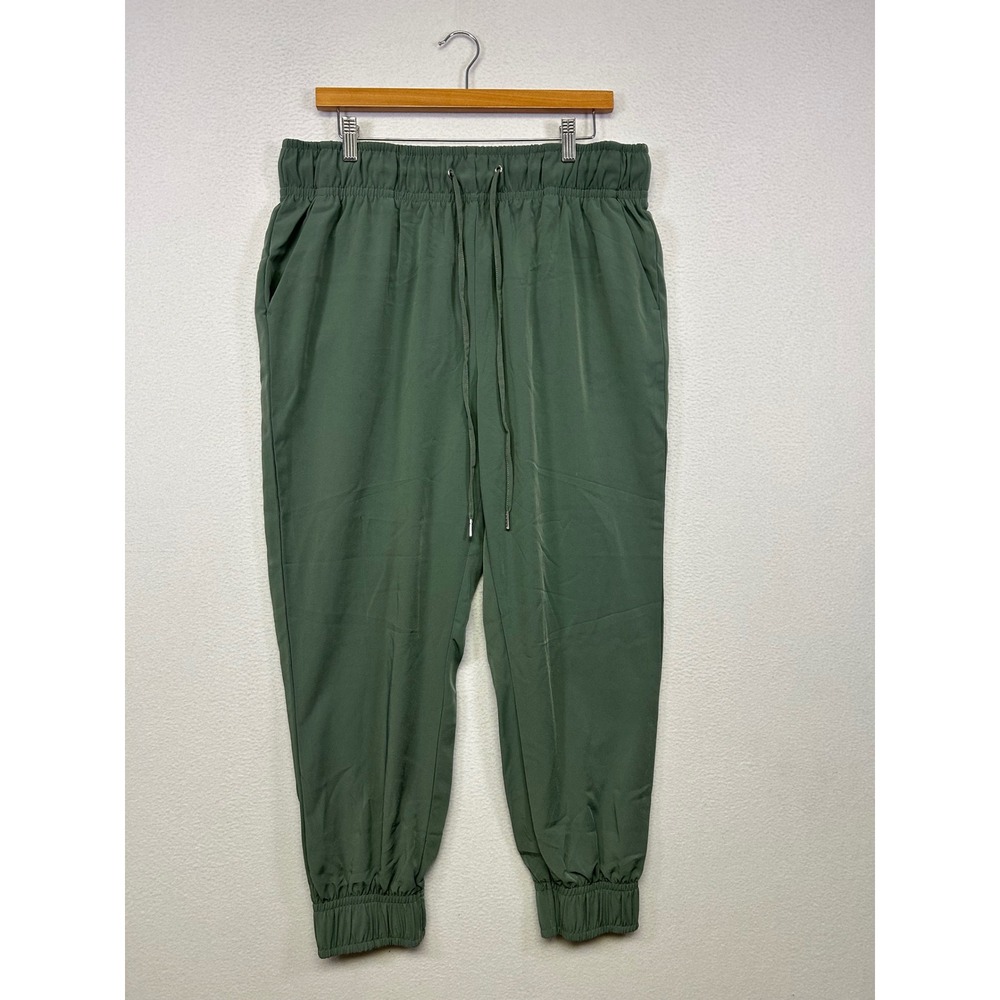 Athleisure Gorpcore One by Chapter One Womens XL Green Jogger Pants